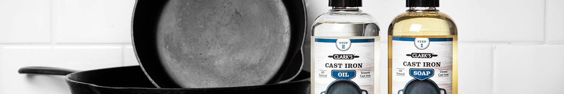 CLARK'S Cast Iron Seasoning Oil - With Fractionated Coconut Oil – Clark's  Online Store