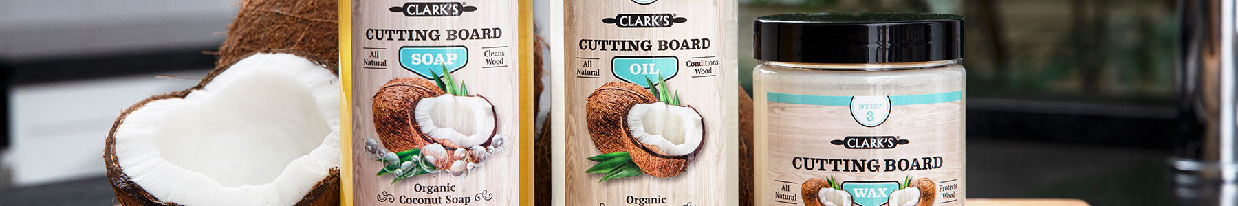 CLARK'S Coconut Cutting Board Wax - Carnauba and Beeswax – Clark's