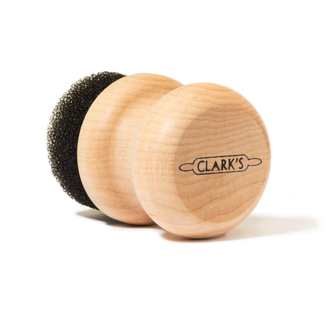 CLARK'S Small Scrub Brush - Tampico Fibers & Maple Hardwood